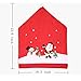 YOBAYE Santa Hat Chair Covers，Set of 6 Pack Kitch Chair Back Covers, Christmas Dinner Party Table Decorations,Santa Claus Snowman Chair Covers for Christmas Holiday Festival Decor