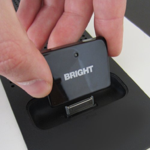 BrightPlay 30 Pin Bluetooth Audio Receiver/ Adapter for iPhones and iPods