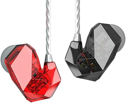 TTPOD T2 3Driver Hybrid 2BA+Dynamic Hybrid Drive(ED-29689+TA7801) Headphones Red-Gray