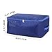 DOKEHOM Large Under Bed Storage Bag (5 Colors), Thick Ultra Size Fabric Clothes Bag, Moisture Proof (Sapphire Blue, L)