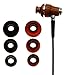 XINKSD NRG Premium Genuine Wood in-Ear Noise-isolating Headphones with Microphone (Brown)