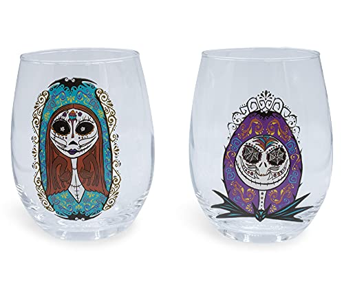 Jack and Sally Wine Glass Set