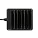 Upow 6-Port USB Charging Docks Desktop Multi-device Organizer for Smart Phones and Tablets (Black)