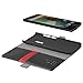 OnePlus 2 Leather Wallet Case - VENA [vFolio] Slim Vintage Genuine Leather Wallet Stand Case with Card Slots for OnePlus Two (Black)
