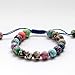 Ovalbuy Multi-Color Fimo Flower Bead Adjustable Bracelet