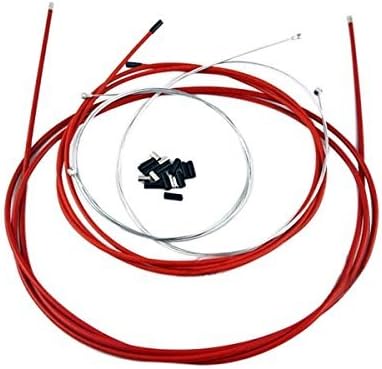 KELER MTB Road Bike Bicycle Set Braking Wires Brake Shift Caple (Red)