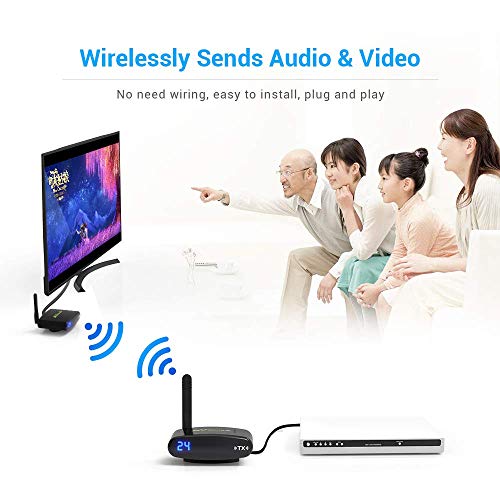 PAKITE PAT-635 5.8GHz 24 Channels Wireless Video & Audio Sender 200M for Satellite, DVD to TV Wirelessly Without IRï¼ˆNOT HDï¼‰