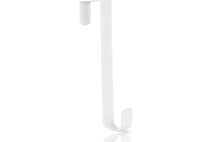 OSGOW Wreath Hanger, 12" Wreath Hangers for Front Door, Indoor or Outdoor Over The Door Heavy Duty Wreath Hook Hanger for Easter Spring Halloween Xmas Wreath Decorations, Steel Material, 20lb Load Bearing