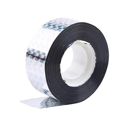 Bird Scarer Tape, 1 Roll 295.3ft/90m Bird Repellent Tape Bird Deterrent Visual Audible Reflective Scare Tape Dual Sided Bird Scare Ribbon for Gardens and Roofs