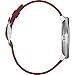 Pebble Time Round 14mm Smartwatch for Apple/Android Devices - Silver/Red (Renewed)