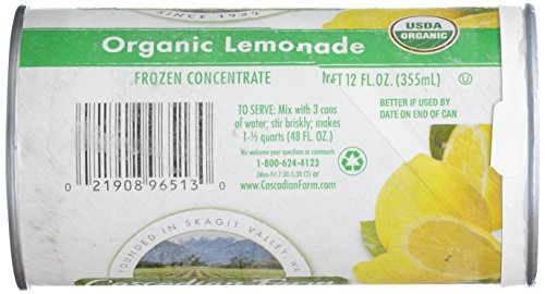 1 Cascadian+Farm+Lemonade+Concentrate+Pasteurized