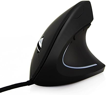 Ergy - The Ergonomical Mouse - Optical USB Wired Vertical Mouse-6 Buttons - Adjustable DPI