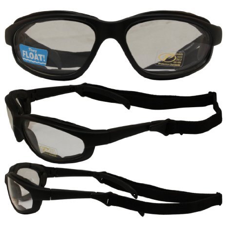Freedom Padded Motorcycle Sunglasses By Pacific Coast Clear Lens