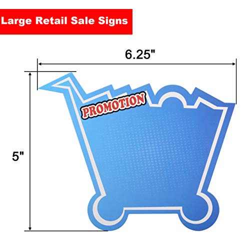 Bluecell Retail Sale Signs, 80pcs Promotion Retail Price Signs Paper Lables 4 Assorted Gradient Color Display Tags to Boost Sales, 6.25 x 5"
