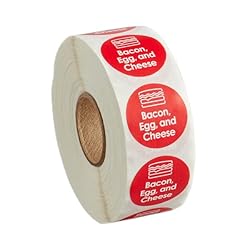 1000 Stickers/Roll Bacon, Egg, and Cheese Permanent