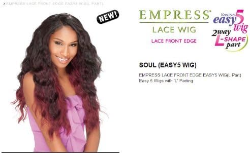 Sensationnel Empress L Part Lace Front Wig - Easy-5TM SOUL (1 - JET BLK) by Hair Zone