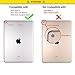 Thankscase Case for iPad Mini 3/2 / 1 (Not for iPad Mini 4), Rotating Case Cover with Wallet Pocket and Hand Strap for iPad Mini 3 & 2nd Gen & 1st Gen.(Gold)