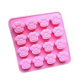 Joyi 16 Cavity Paw Print Silicone Non Stick Cake Bread Mold Chocolate Jelly Candy Baking Mould