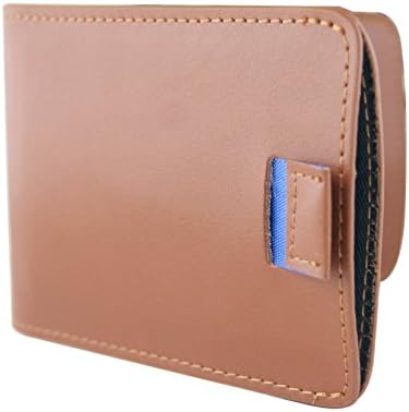 Mens Ultra Slim RFID Blocking Bifold Leather Wallet Pull Tab with Money Clip