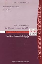 Rapport d'information sur les instruments de la politique de développement durable