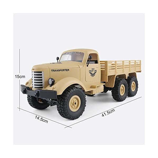 wangch RC Auto 4WD Off-Road Klettern Auto 2.4G drahtlose Fernbedienung Simulation Militär LKW High-Speed ​​Racing Stunt… – Bild 8