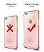 Salawat for iPhone 6 Plus Case, Clear iPhone 6s Plus Case Cute Anti Scratch Slim Phone Case Cover Reinforced TPU Bumper Shock Absorption Protective Case for iPhone 6/6s Plus 5.5inch (Orange Pink)