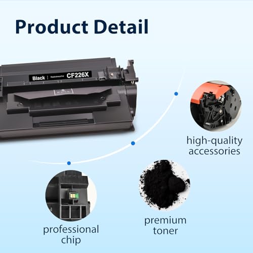 myCartridge 26 x Compatible Toner for HP 26X CF226X for HP LaserJet Pro MFP M426fDW for LaserJet Pro M402DN for 26A CF226A (2 Black)