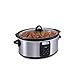 Crock-Pot 7-Quart Programmable Slow Cooker with Little Dipper Warmer, Stainless Steel