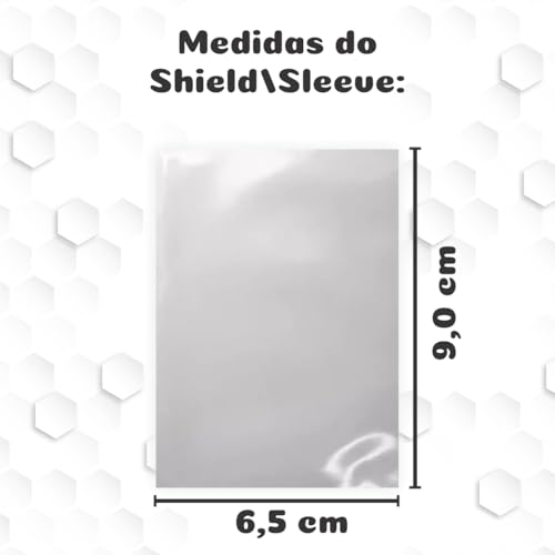 Sleeve/Shield 63 x 88mm Padrão Básico Protetor de Cartas Transparente 100 Unidades