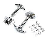 FJ40, FJ45 Hooks / Latches Hood to Windshield - Stainless Steel - Pair