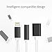 Lightning Adapter for iPhone 7/7 Plus,lightning to 3.5mm headphone jack adapter and charge