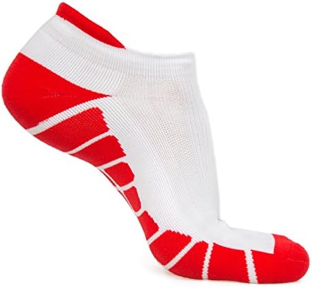 No Show Running Socks - Blister Resistant Athletic Low Cut Socks with Toes and Heel Protection for Women and Men