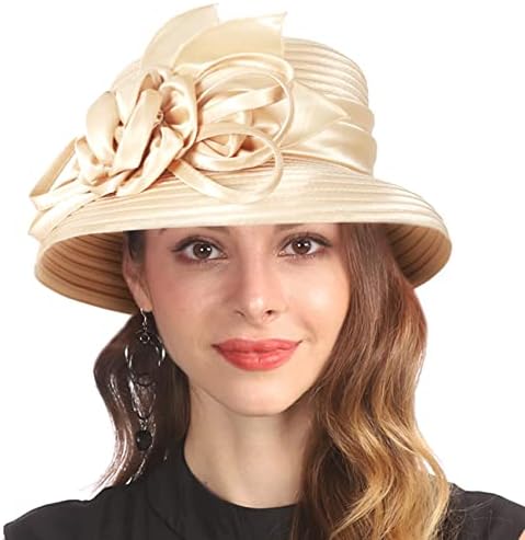 FORBUSITE Church Hats for Women Derby Tea Party Dress Hat for Ladies Bucket  Hats at Amazon Women's Clothing store