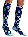 Infinity Compression Socks (1 Pair) (Ocean Dots, L/XL)