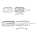 40 Pieces Swimsuit Bra Hooks Bra Strap Hook Replacement Bra Strap Slide Hook Metal for Swimsuit Tops and Lingerie, 2 Sizes (18 mm, 25 mm, Black, Silver)