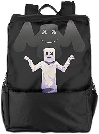 HALEIND Marshmello Casual Fashion Backpack Shoulder Bag Black