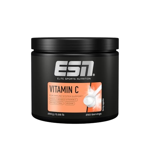 Vitamin C, 250 g Pulver, hochdosiert, leicht lösliches, säurefreies & gepuffertes Vitamin C, vegan - made in Germany