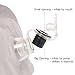 kilofly Inflatable Foot Rest Adjustable Car Plane Leg Air Travel Pillow + Pump