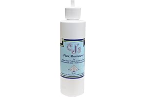 RAINBOW ART GLASS, INC. C.J.'s Flux Remover 8oz., Finest for Over 45 Years, Non-Toxic Cleaner for Glass Projects, Pour Spout