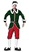 Killreal Men's Adult Christmas Velvet Santa's Helper Elf Costume