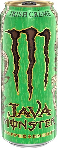 JAVA MONSTER IRISH CREME, COFFEE + ENERGY DRINK, 15 OUNCE (PACK OF 12)
