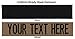 Custom Uniform Name Tape. Coyote Brown, 3.5 Inch Hook Fastener