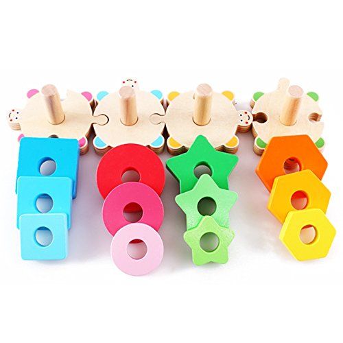 image for Generic Turtles Wooden Stacking Toys Shape Sorting Board Geometric Sha