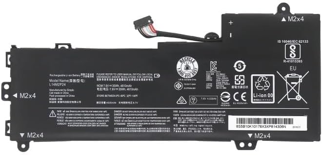L14L2P22 L14M2P24 L14S2P22 Laptop Battery Replacement for Lenovo E31-70 E31-70 E31-80 IdeaPad 510S IdeaPad 510S-13IKB PC(7.6V 35Wh)