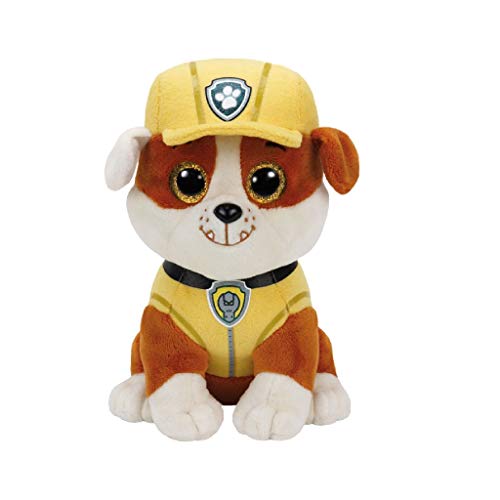 TY 41209 - Paw Patrol, Rubble mit glitzer Augen, 15 cm