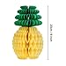 WILLBOND 12 Pack Pineapple Honeycomb Centerpieces Tissue Paper Pineapple 8 Inch Party Supplies Table Hanging Decoration Hawaiian Luau Party Birthday Wedding Home Favor (8 Inch, 12 Packs)
