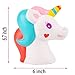 Dialeesi Squishies Slow Rising Jumbo Cute Unicorn Horse Head – Kawaii Squeeze Toy Pack 6.7 inch | Soft and Cream Scented Stress Reliever for Kids