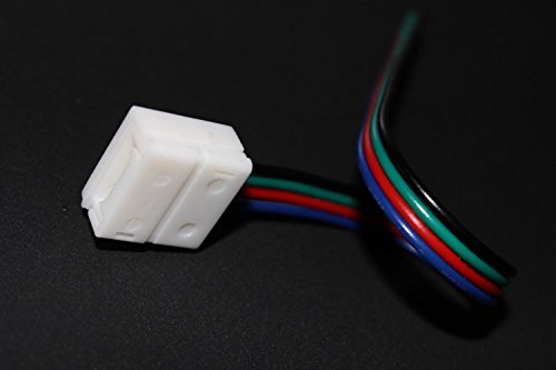 Alightings 4 pin LED Strip Connector Kits for 5050 RGB Waterproof Strip lights,Connect Tape to Tape or Controller (Pack of 20)