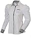 Sexy Ol Women Fashion Shrug Bubble Long Sleeve Slim Cotton Shirt Blouse Top (M) White