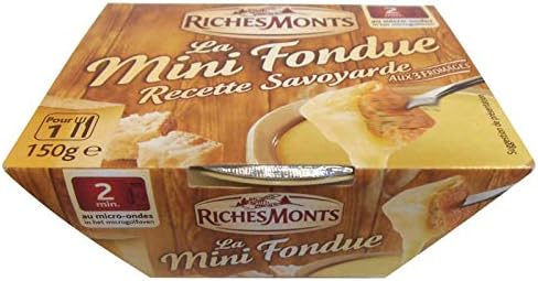 RICHEMONTS Mini Cheese Fondue Fromagere - Ready kit 150G - Emmental, Comte and Tomme de Bresse